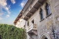 Beautiful view of Juliet\'s balcony in Verona Royalty Free Stock Photo