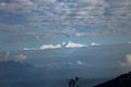 Beautiful view of Kanchenjunga peak from Darjeeling , India Royalty Free Stock Photo