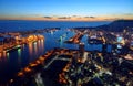 Beautiful View of Kaohsiung Port at Evening Time