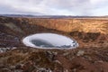 Beautiful view of Kerid Crater Iceland