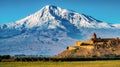Khor Virap Monastery and Mt. Ararat, Armenia Royalty Free Stock Photo