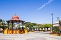 Beautiful view of the kiosk in the main square Royalty Free Stock Photo