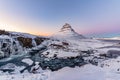 Beautiful view of Kirkjufell mountain Iceland