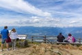 A beautiful view of Kronplatz Plan de Corones with mountain range in background