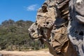 Beautiful view of the Ku-ring-gai Chase National Park down to Flint and Steel Beach, Australia Royalty Free Stock Photo