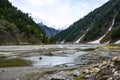 Beautiful View of Kunhar River in Naran Kaghan Valley, Pakistan Royalty Free Stock Photo