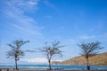 Beautiful view of Kuta beach in the Mandalika region, Lombok. Mandalika is set as one of the main tourist destinations in Indonesi