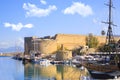 Beautiful view of the Kyrenia Bay in Kyrenia Girne, North Cyprus