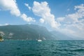 Beautiful view of Lago Di Garda coastline. Riva Del Garda, Italy Royalty Free Stock Photo