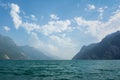 Beautiful view of Lago Di Garda from Riva Del Garda, Italy Royalty Free Stock Photo