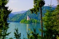 Beautiful view of lake bled , slovenia Royalty Free Stock Photo