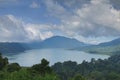 Beautiful view - Lake Buyan. Bali island, Indonesia. Royalty Free Stock Photo
