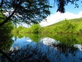 Beautiful view of lake Cerknica in Notranjska, Slovenia Royalty Free Stock Photo