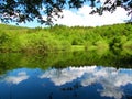 Beautiful view of lake Cerknica in Notranjska, Slovenia Royalty Free Stock Photo