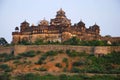 Beautiful view of lake and Datia Palace. Also known as Bir Singh Palace or Bir Singh Dev Palace. Datia. Madhya Pradesh