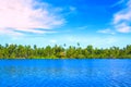 Beautiful view of Lake Koggala, Sri Lanka