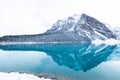 Beautiful view of Lake Louise in winter. Banff National Park, Alberta, Canada. Royalty Free Stock Photo