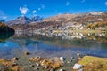 Beautiful view of Lake Saint Moritz, Switzerland