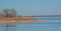 Beautiful view of Lake Texoma`s Picnic Area in Kingston, Bryon County, Oklahoma Royalty Free Stock Photo