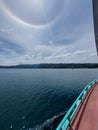 Beautiful view of Lake Toba, North Sumatra, Indonesia Royalty Free Stock Photo