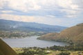 The beautiful view lake toba north sumatra