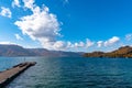 Beautiful view from Lake Towada lakeside pier