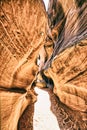 Beautiful view of light inside Antelope Canyon, Arizona Royalty Free Stock Photo