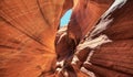 Beautiful view of light inside Antelope Canyon, Arizona Royalty Free Stock Photo