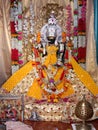 Beautiful view of Lord Shri Krishna Charbhuja Nath Ji idol Royalty Free Stock Photo