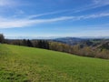 Beautiful view in Lower Austria. View to popular mount Oetscher. Hiking and outdoor concept. Royalty Free Stock Photo