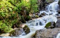 Lower Reid Falls in Skagway, Alaska, USA. Long exposure Royalty Free Stock Photo