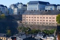 Beautiful view of Luxembourg city Royalty Free Stock Photo