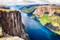 Lysefjord and Kjerag mountain in Norway