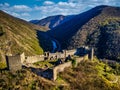 Beautiful view of Maglic Castle in Serbia