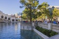 Beautiful view of man-made lake located in front of Bellagio hotel, Las Vegas, Nevada, Royalty Free Stock Photo