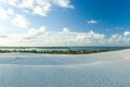 Beautiful view of Mangue Seco in Bahia, small fisherman`s beach