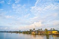 Beautiful view of Martapura River in the morning in Banjar, South Kalimantan, Indonesia