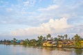 Beautiful view of Martapura River in the morning in Banjar, South Kalimantan, Indonesia