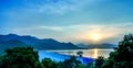 A beautiful view of Massanjore Dam, Jharkhand, India.