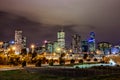 A beautiful view of Melbourne city with a cloudy sky. Royalty Free Stock Photo