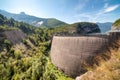 Beautiful view of memorial site at Vajont Dam, Veneto, Italy Royalty Free Stock Photo