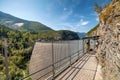 Beautiful view of memorial site at Vajont Dam, Veneto, Italy Royalty Free Stock Photo