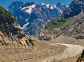 Beautiful View Of Mer De Glace Glacier - Mont Blanc Massif, Chamonix, France