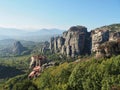 Beautiful view of Meteora, mountains in Kalambaka, Greece Royalty Free Stock Photo