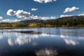 Beautiful view of the mirror lake of Duck Creek in Dixie National Forest