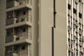 Beautiful view of a modern apartment building with balconies in Singapore Royalty Free Stock Photo