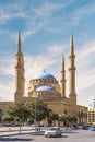 Beautiful view of Mohammad Al-Amin Mosque and Downtown Beirut Royalty Free Stock Photo