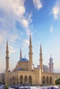 Beautiful view of Mohammad Al-Amin Mosque and Downtown Beirut Royalty Free Stock Photo