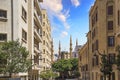 Beautiful view of Mohammad Al-Amin Mosque and Downtown Beirut Royalty Free Stock Photo