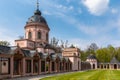 Beautiful view of the Mosque in the garden behind the Schwetzingen Palace Royalty Free Stock Photo